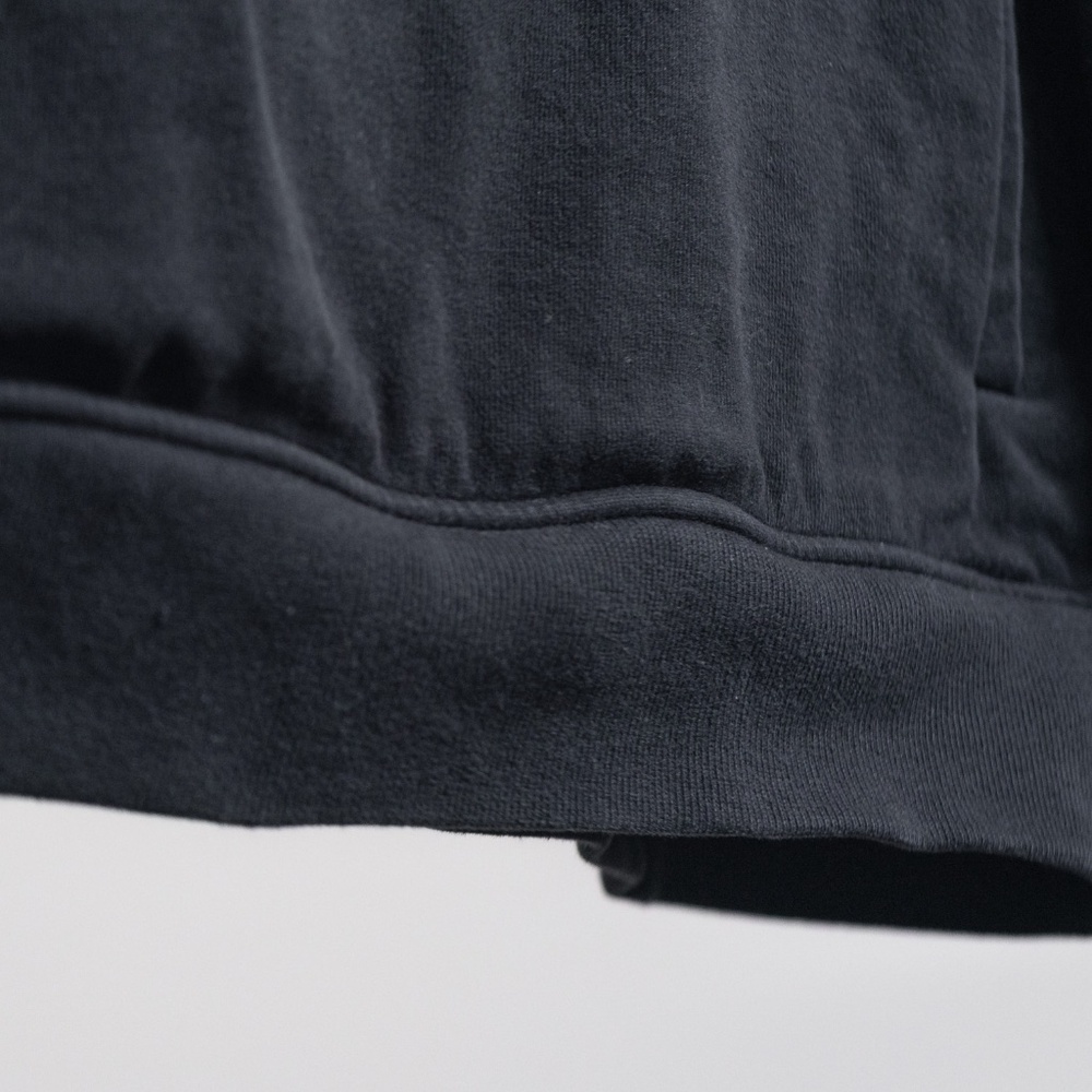 AllSaints Men’s Lg Hoodie Raven Black Pullover French Terry Pocket LS Sweatshirt - Picture 3 of 16